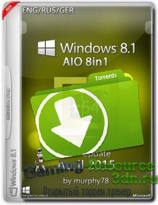 Windows 8.1 AIO 8in1 With Update April 2015 by murphy78 (x64) (2015) [ENG/RUS/GER]